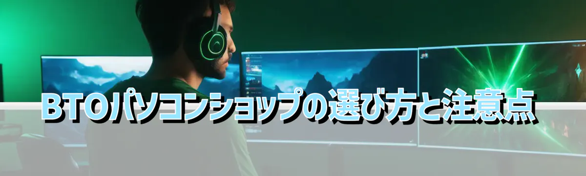 BTOパソコンショップの選び方と注意点