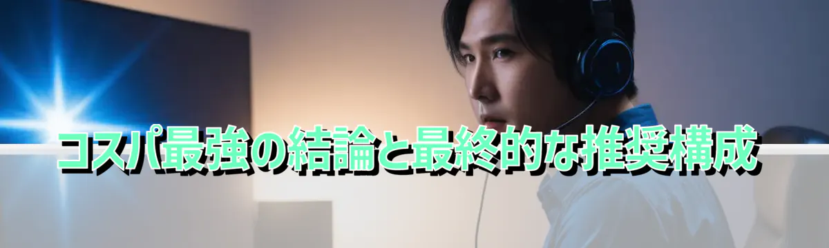 コスパ最強の結論と最終的な推奨構成