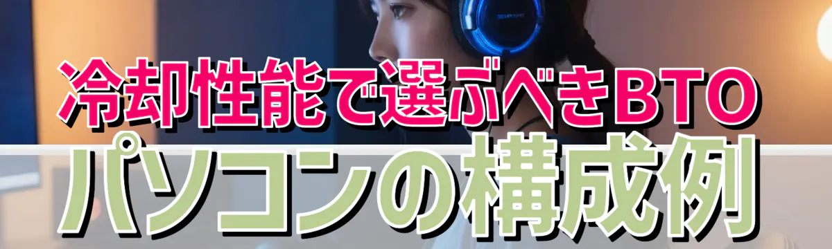 冷却性能で選ぶべきBTOパソコンの構成例