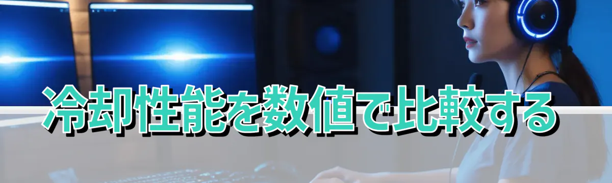 冷却性能を数値で比較する