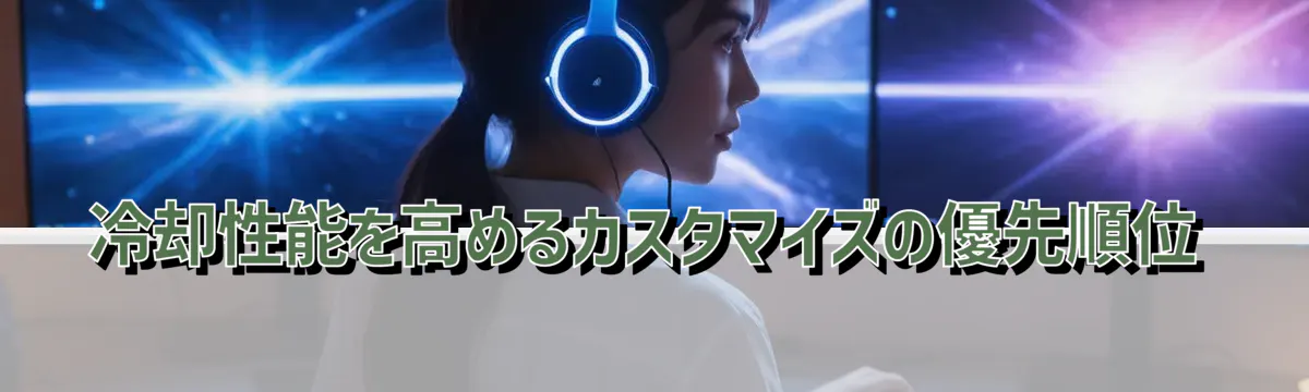 冷却性能を高めるカスタマイズの優先順位