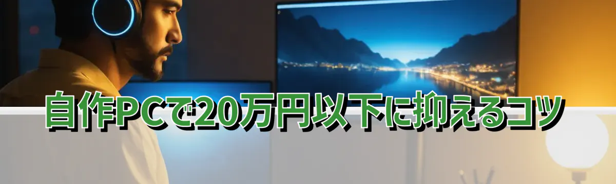 自作PCで20万円以下に抑えるコツ