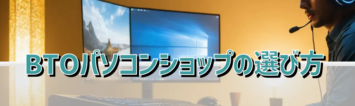 BTOパソコンショップの選び方