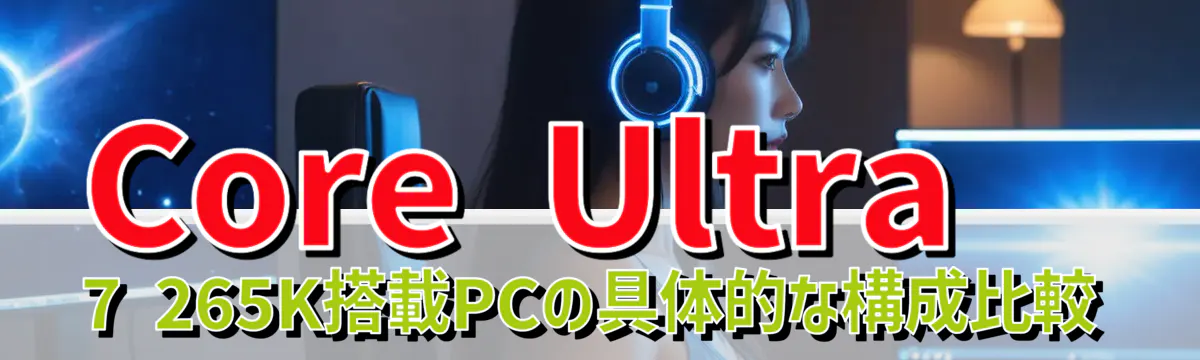 Core Ultra 7 265K搭載PCの具体的な構成比較
