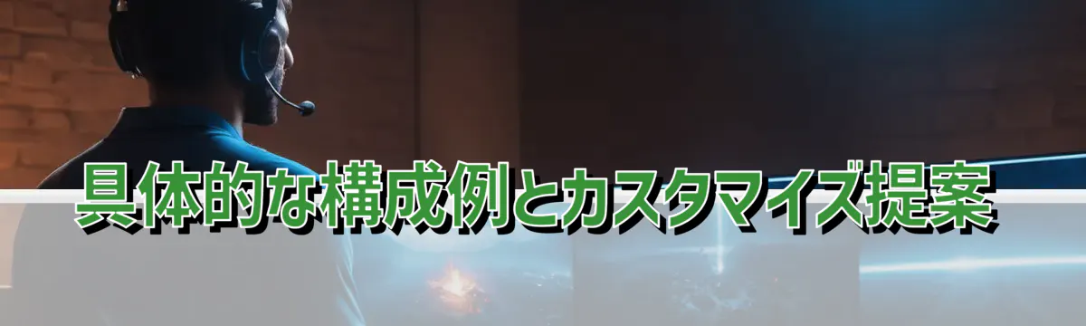 具体的な構成例とカスタマイズ提案