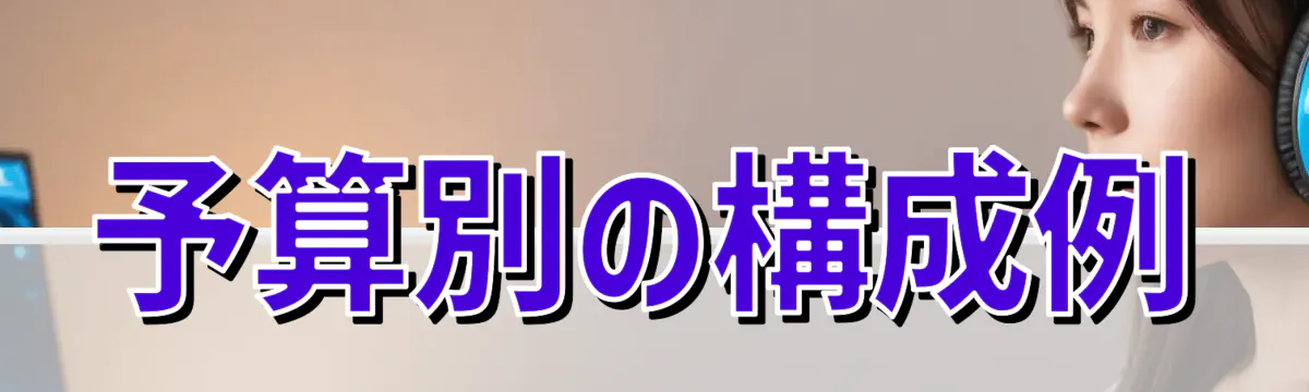 予算別の構成例