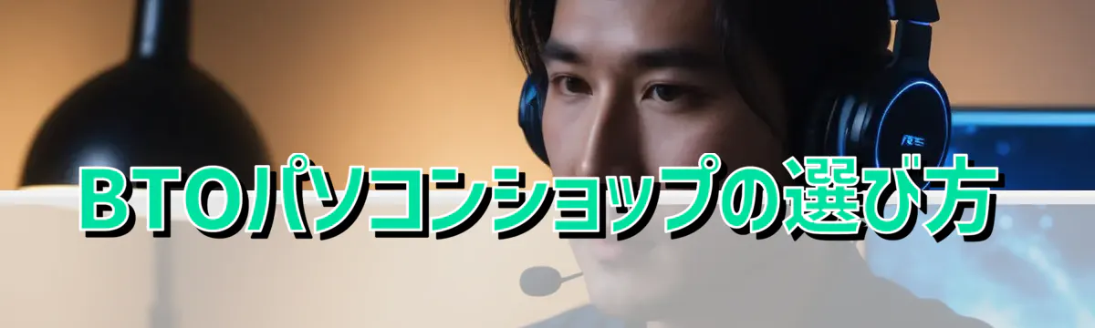 BTOパソコンショップの選び方