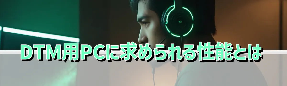 DTM用PCに求められる性能とは