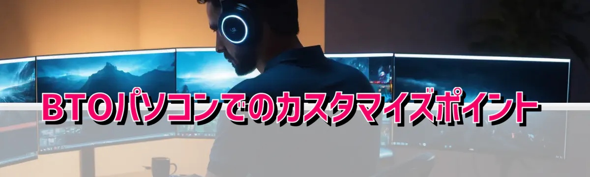 BTOパソコンでのカスタマイズポイント