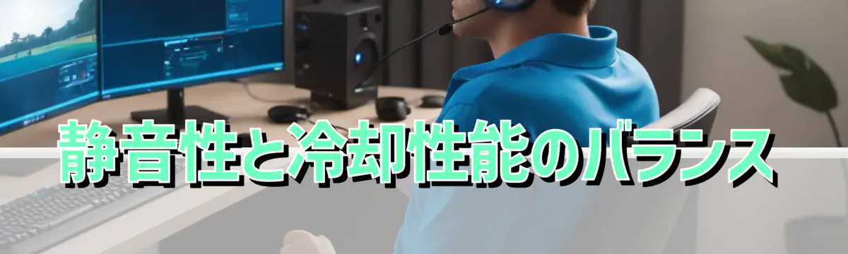 静音性と冷却性能のバランス
