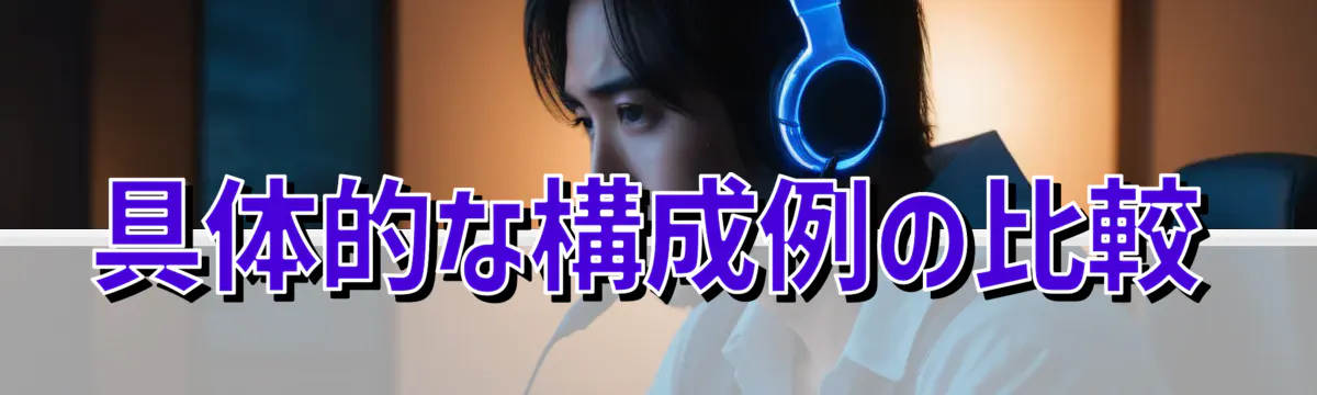 具体的な構成例の比較