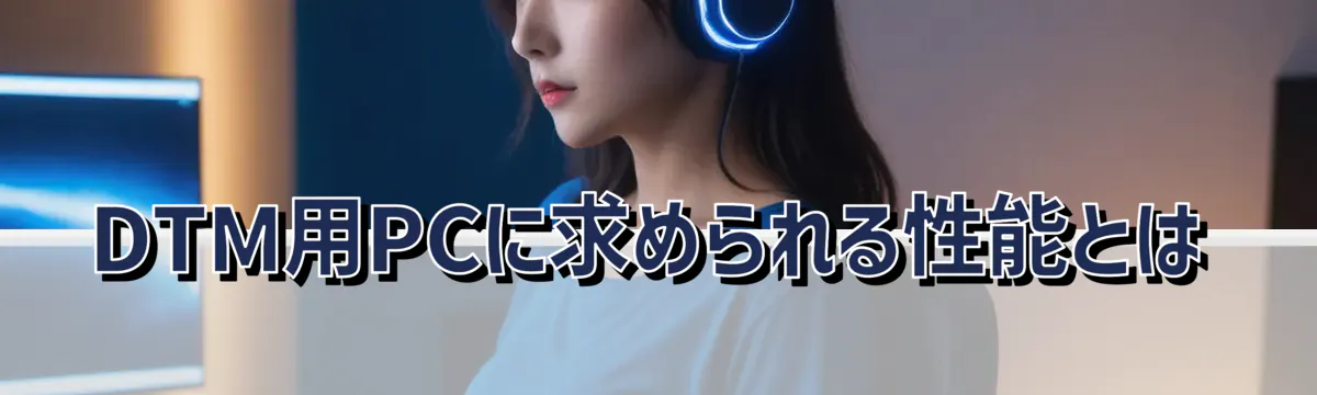 DTM用PCに求められる性能とは