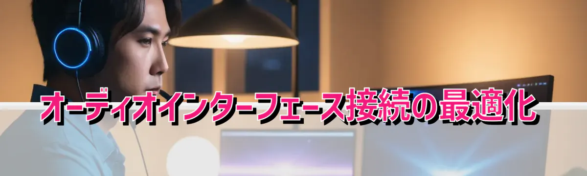 オーディオインターフェース接続の最適化