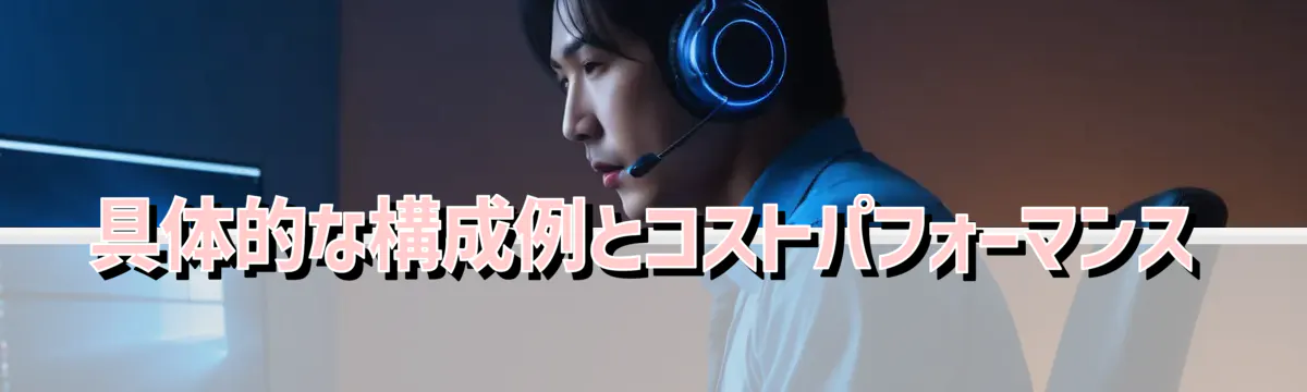 具体的な構成例とコストパフォーマンス