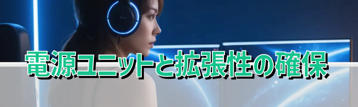 電源ユニットと拡張性の確保