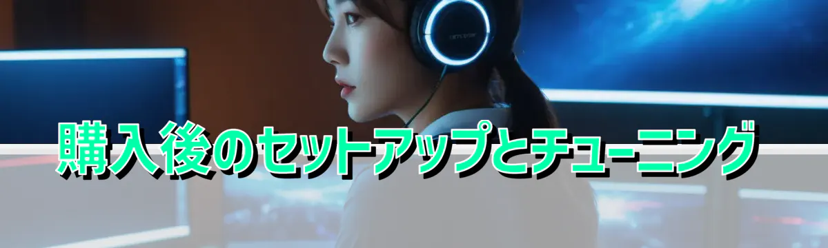 購入後のセットアップとチューニング