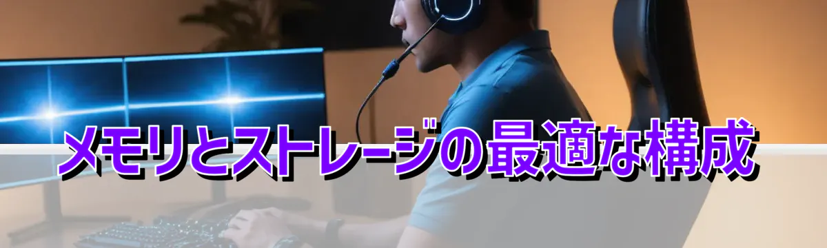 メモリとストレージの最適な構成