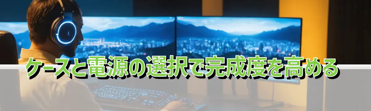 ケースと電源の選択で完成度を高める