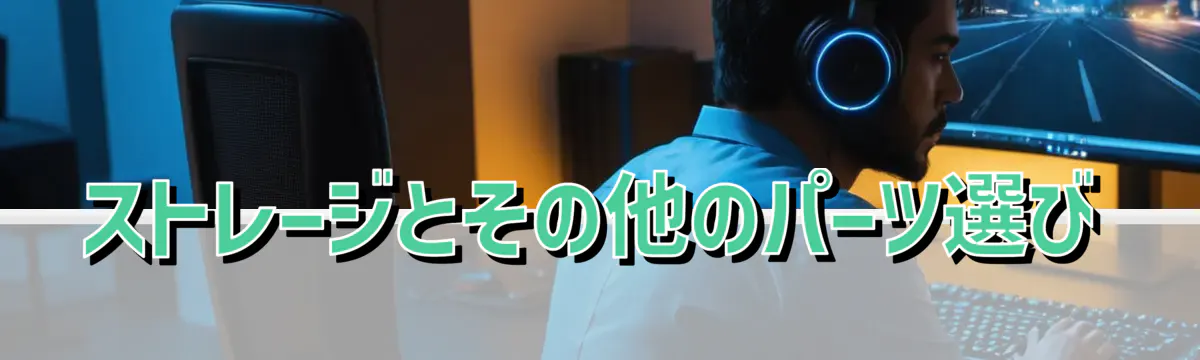 ストレージとその他のパーツ選び