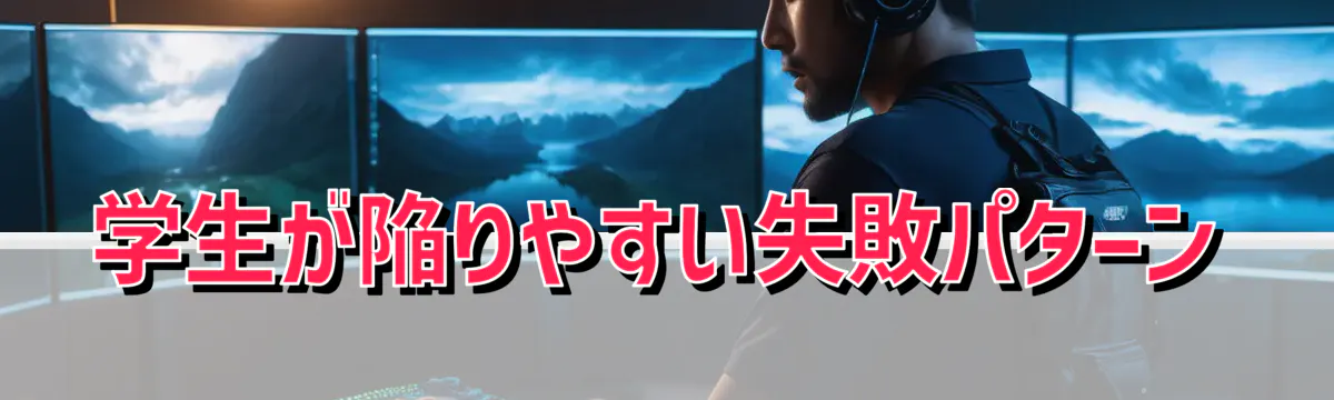 学生が陥りやすい失敗パターン