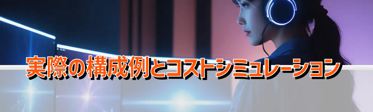 実際の構成例とコストシミュレーション