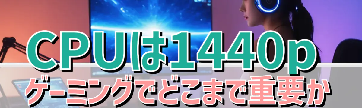 CPUは1440pゲーミングでどこまで重要か