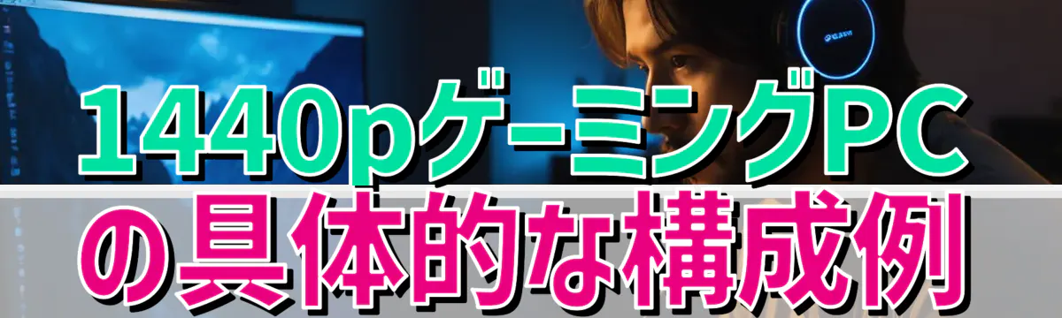 1440pゲーミングPCの具体的な構成例