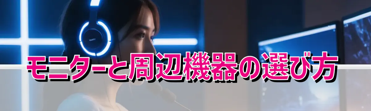 モニターと周辺機器の選び方