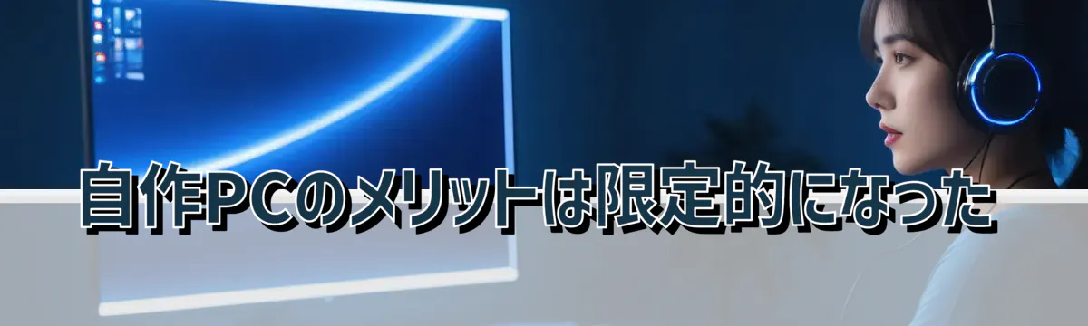 自作PCのメリットは限定的になった