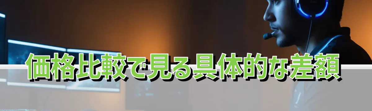 価格比較で見る具体的な差額