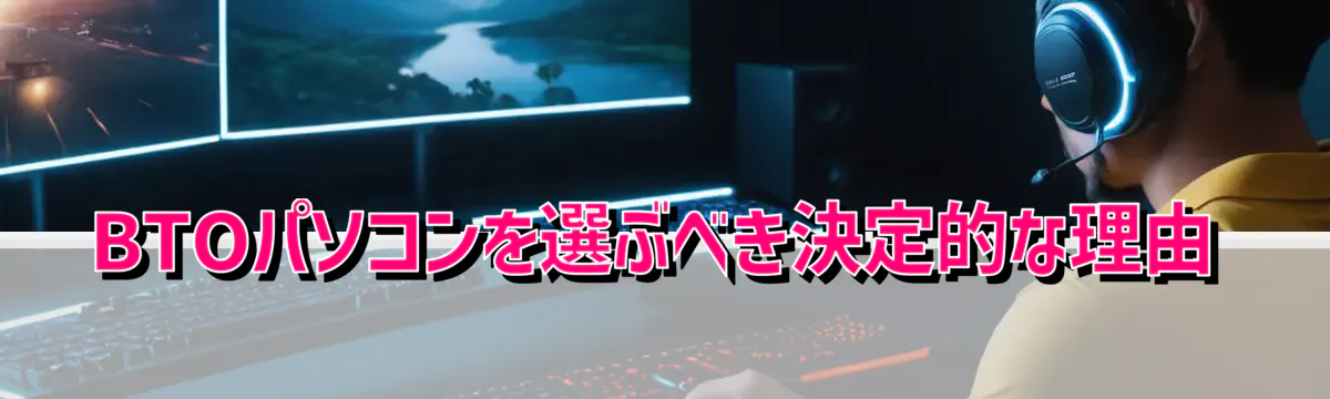 BTOパソコンを選ぶべき決定的な理由