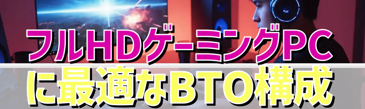 フルHDゲーミングPCに最適なBTO構成