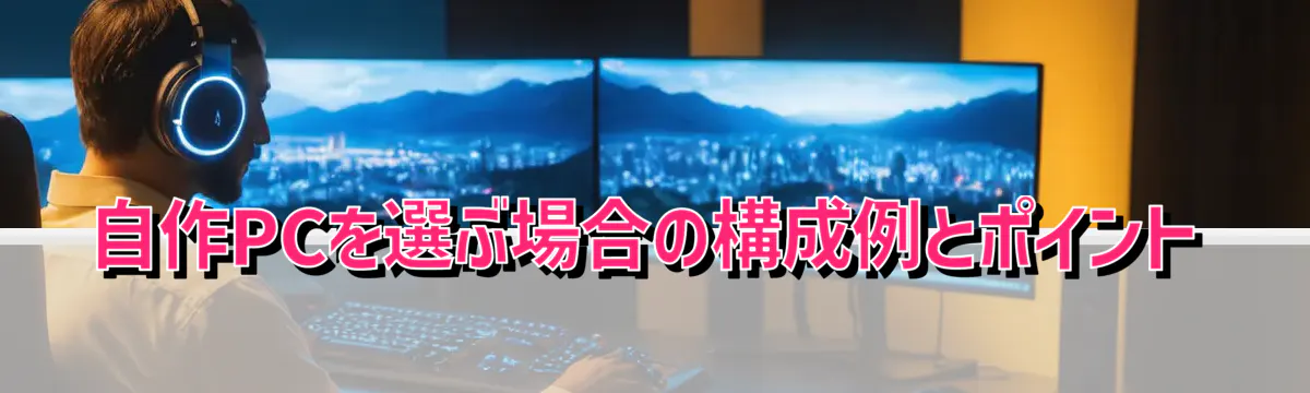 自作PCを選ぶ場合の構成例とポイント