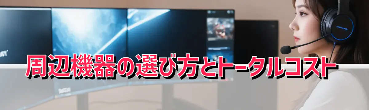 周辺機器の選び方とトータルコスト