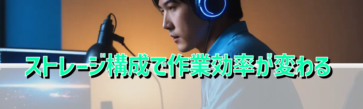 ストレージ構成で作業効率が変わる