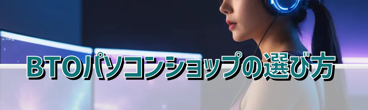 BTOパソコンショップの選び方