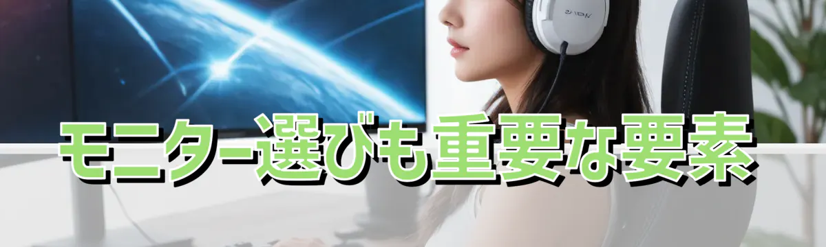 モニター選びも重要な要素