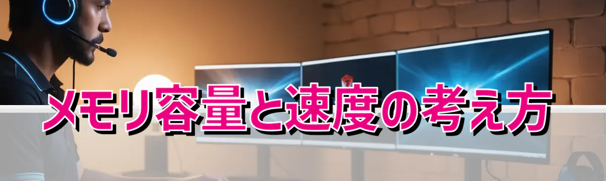 メモリ容量と速度の考え方