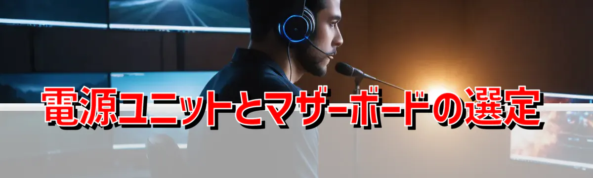 電源ユニットとマザーボードの選定