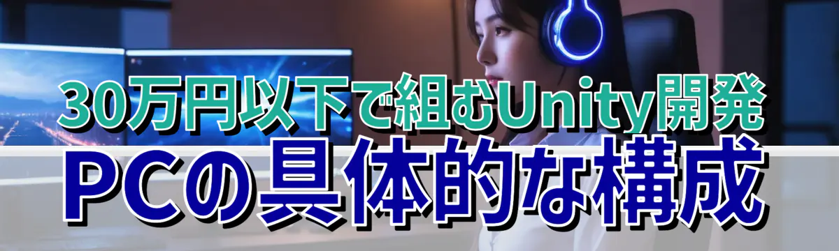 30万円以下で組むUnity開発PCの具体的な構成