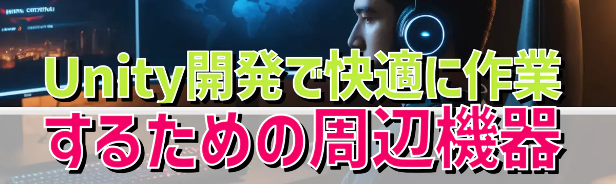 Unity開発で快適に作業するための周辺機器