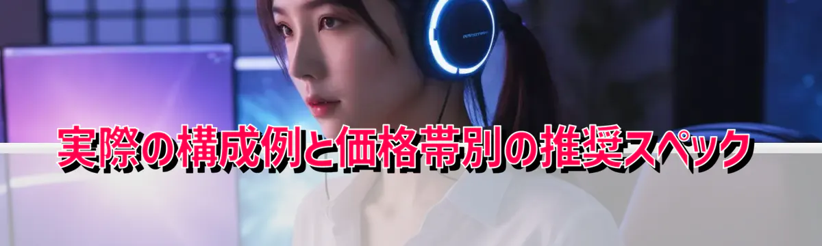 実際の構成例と価格帯別の推奨スペック