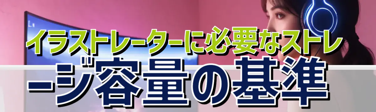 イラストレーターに必要なストレージ容量の基準