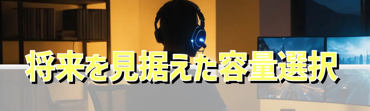 将来を見据えた容量選択