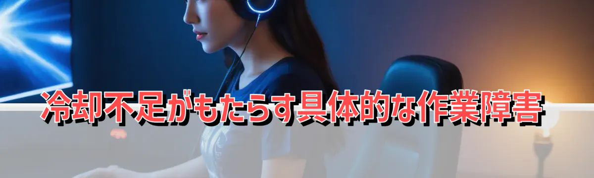 冷却不足がもたらす具体的な作業障害