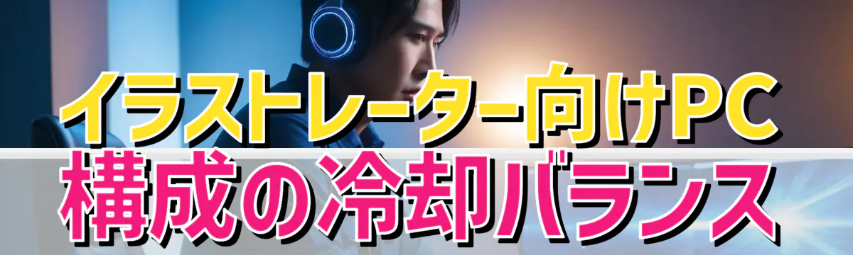 イラストレーター向けPC構成の冷却バランス