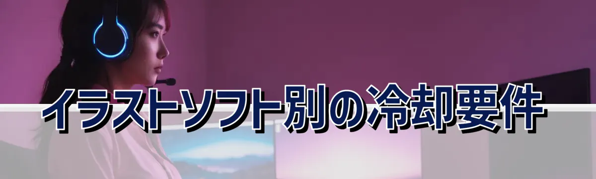 イラストソフト別の冷却要件