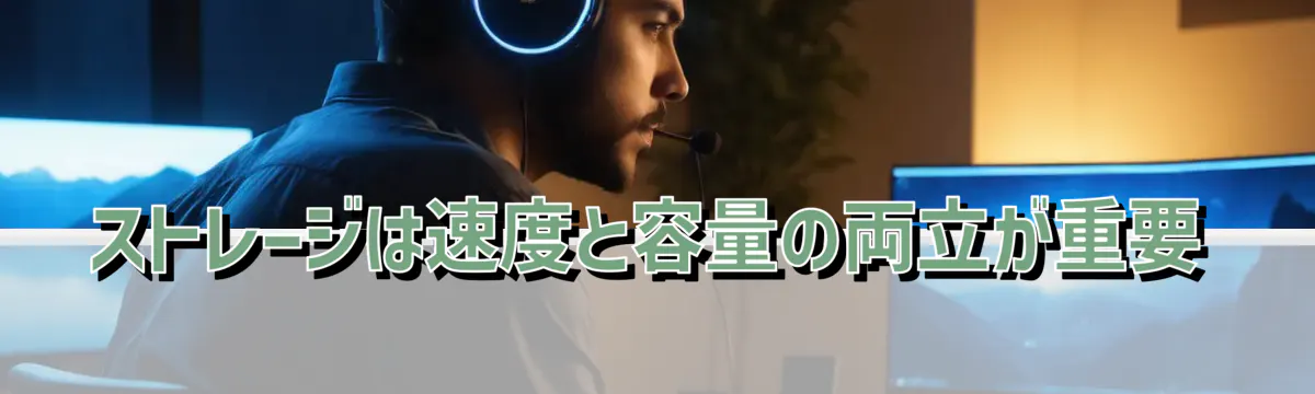 ストレージは速度と容量の両立が重要