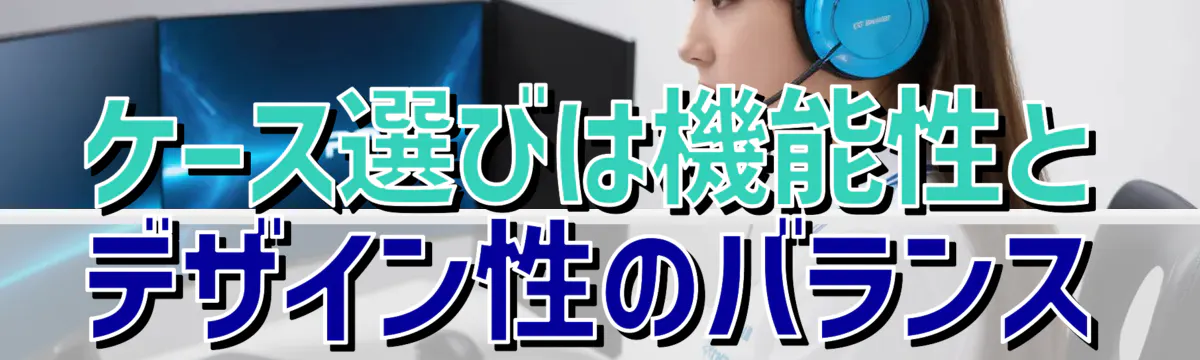 ケース選びは機能性とデザイン性のバランス