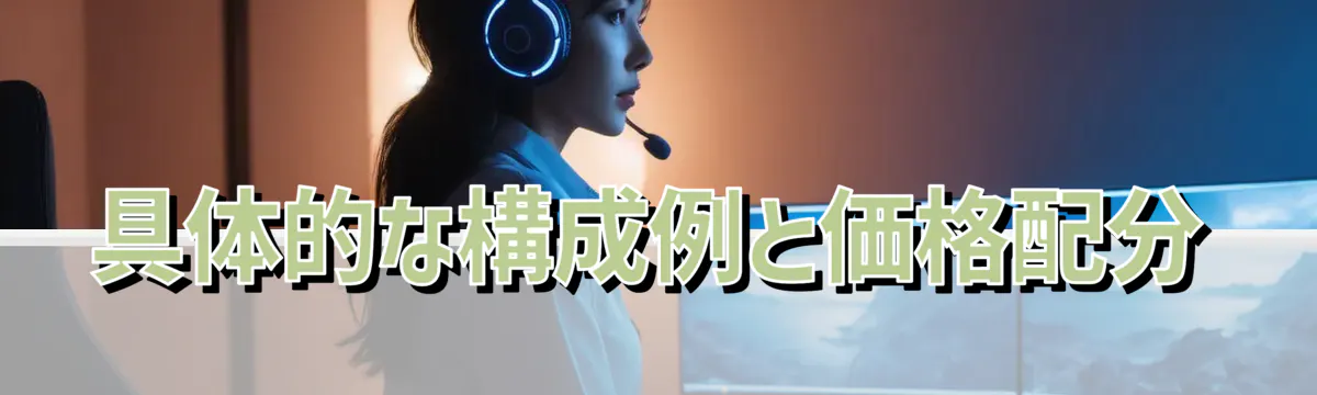 具体的な構成例と価格配分